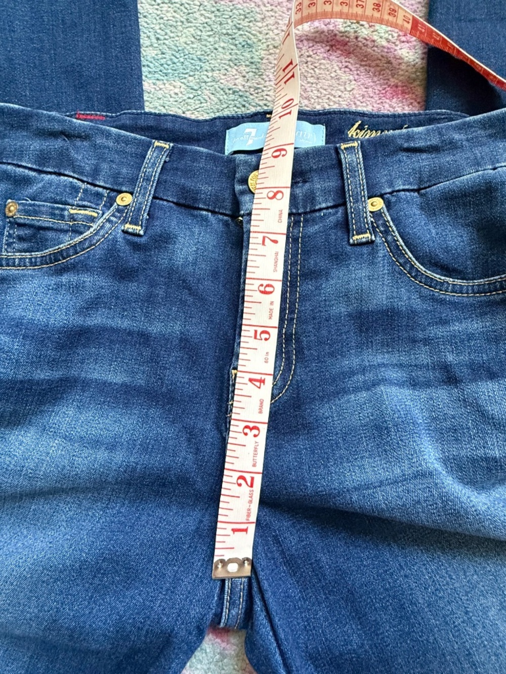 7 for All Mankind - Kimmie Straight Leg Jeans - Size 25 - Picture 7 of 10